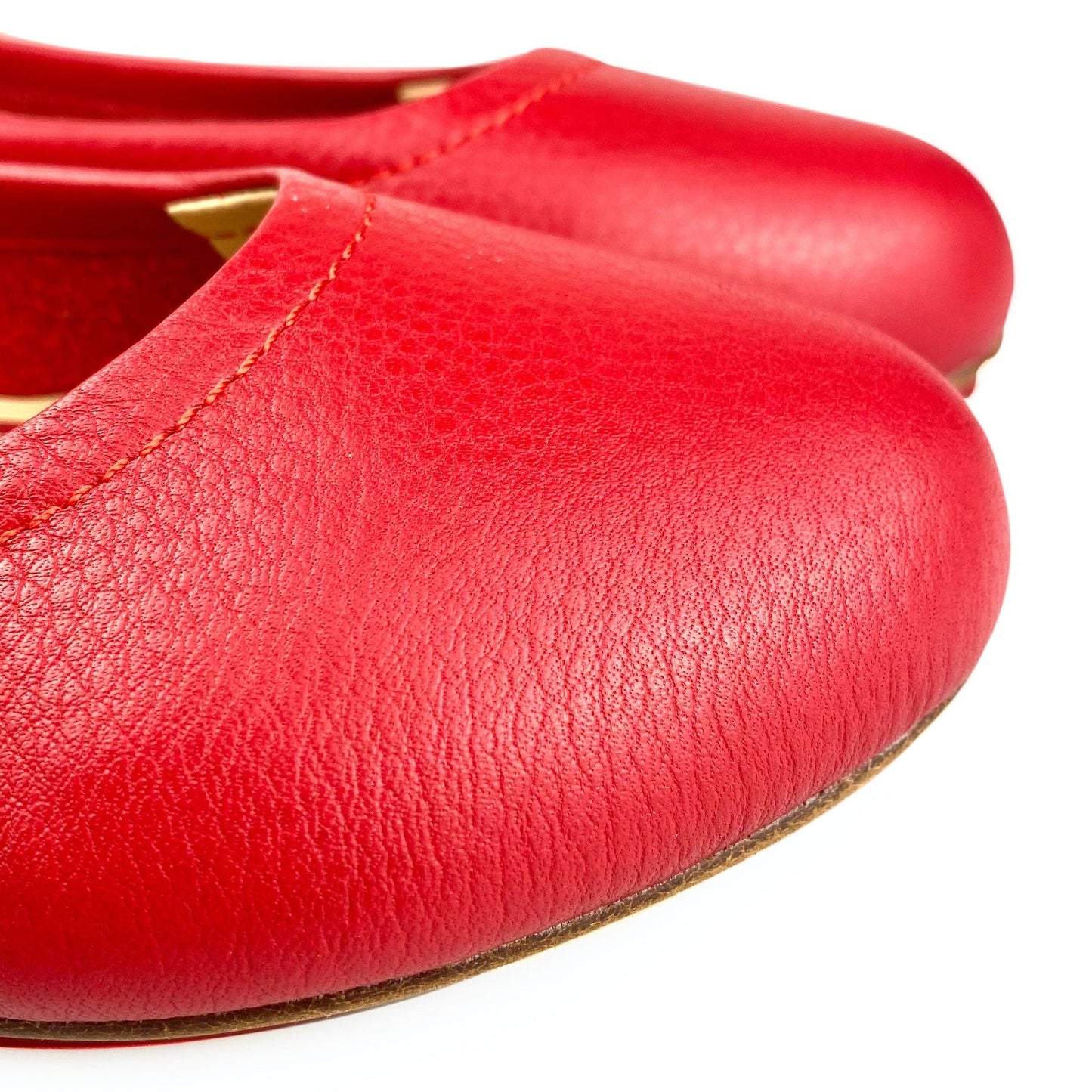 Cardinal Red Enchanted Weave Sahach Ballet Flats