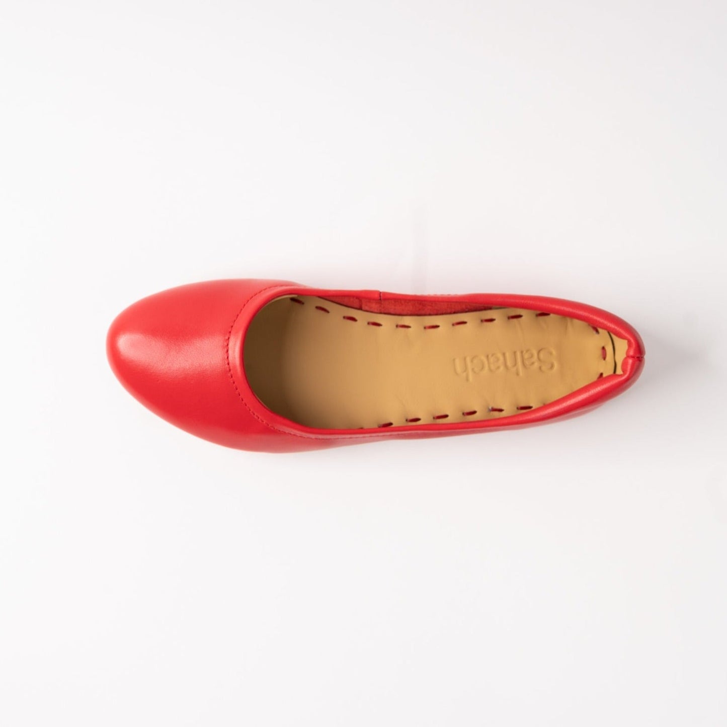 Cardinal Red Silken Glide Sahach Ballet Flats