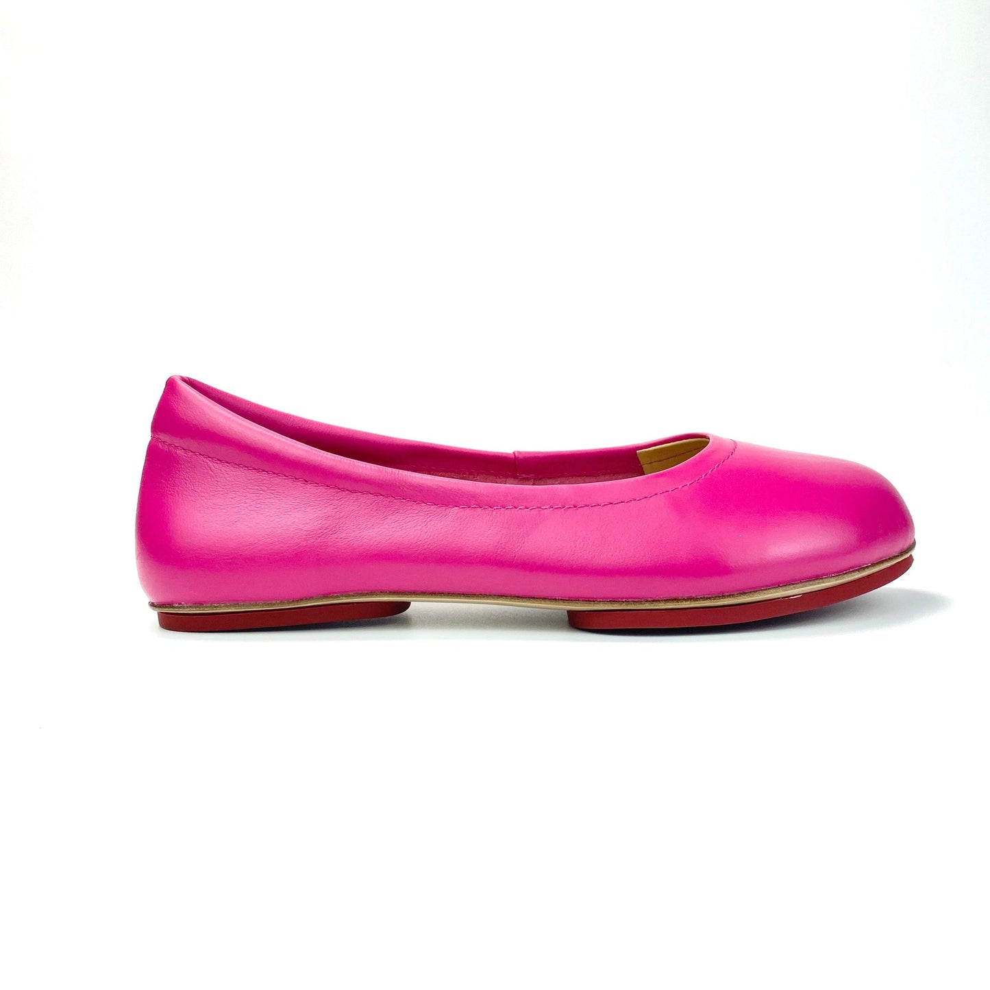 Blushing Pink Silken Glide Sahach Ballet Flats