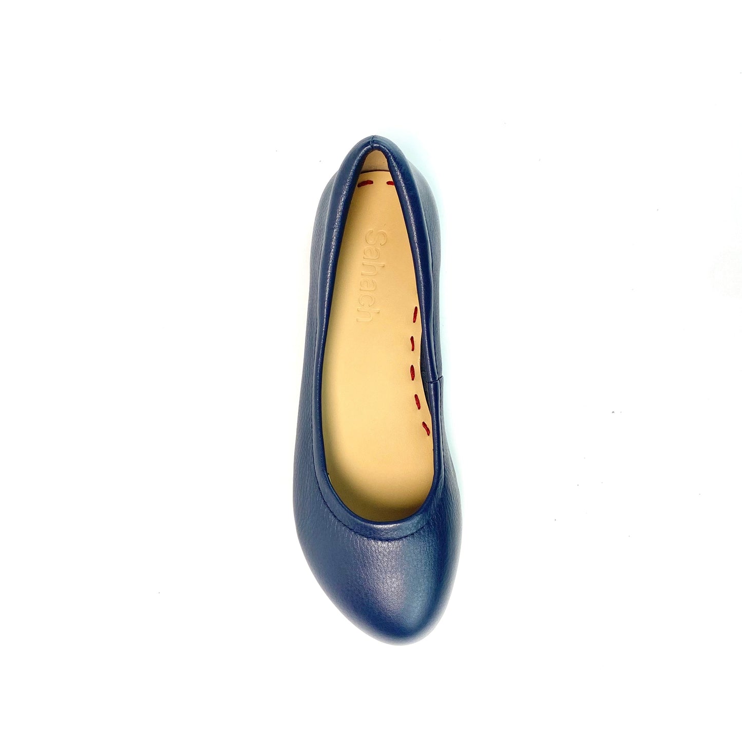 Navy Blue Majesty Enchanted Weave Sahach Ballet Flats