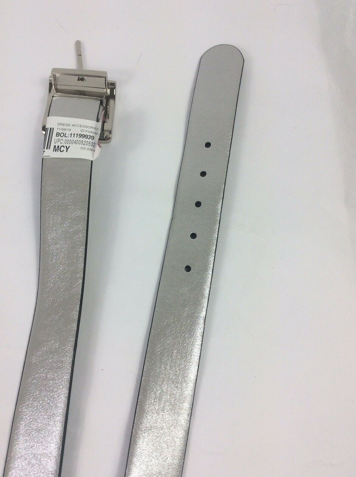 DKNY 2 Side Belt BlackSilver - Outlet Designers