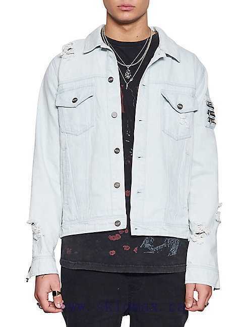 Nana Judy Denim Jacket Zipped cuffs $110 - Outlet Designers