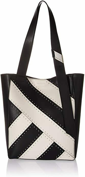 Calvin Klein Karsyn Nappa Leather Stud Belted North/South Tote
