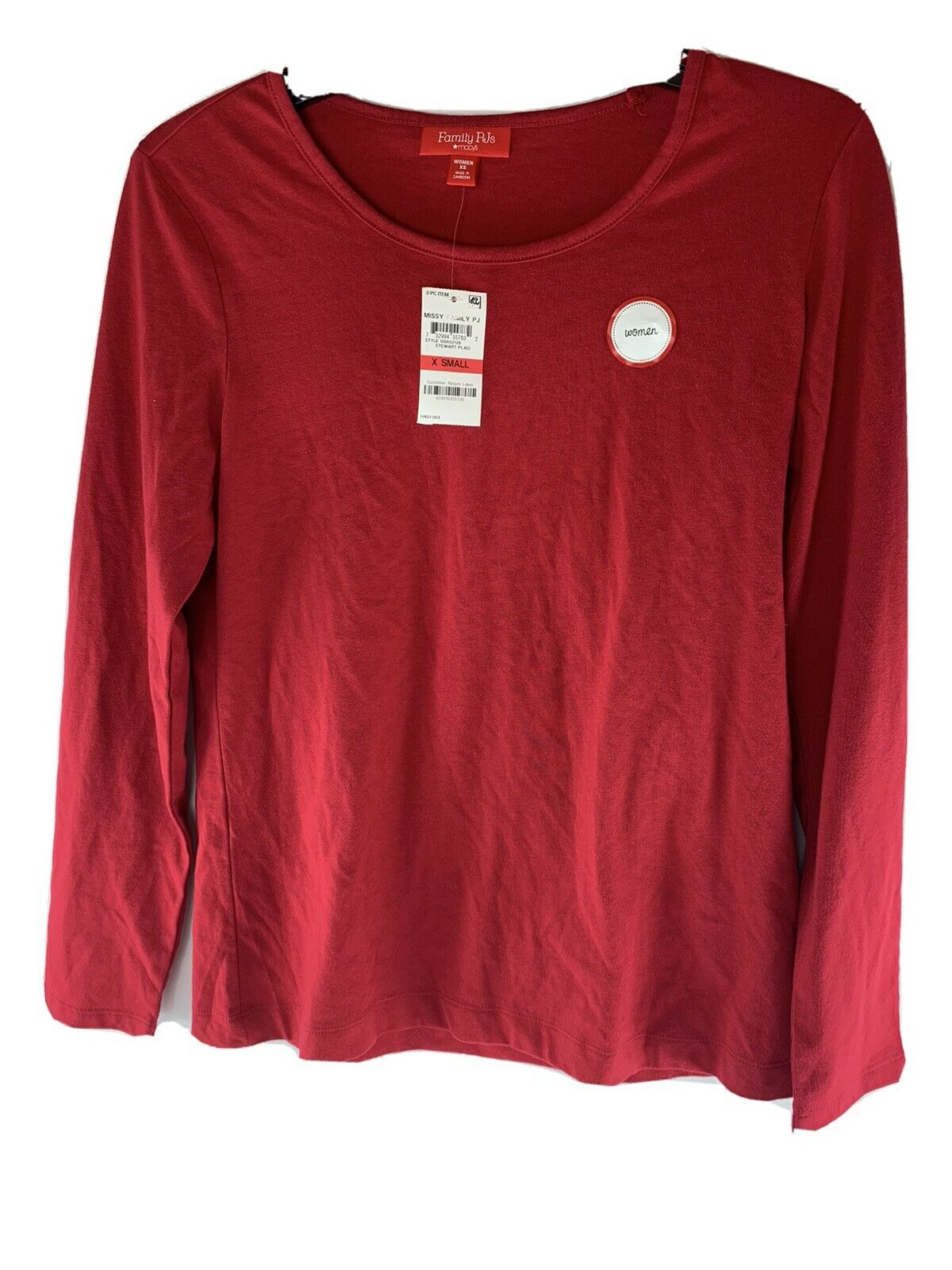 Holidays Family Pjs Women XS Top