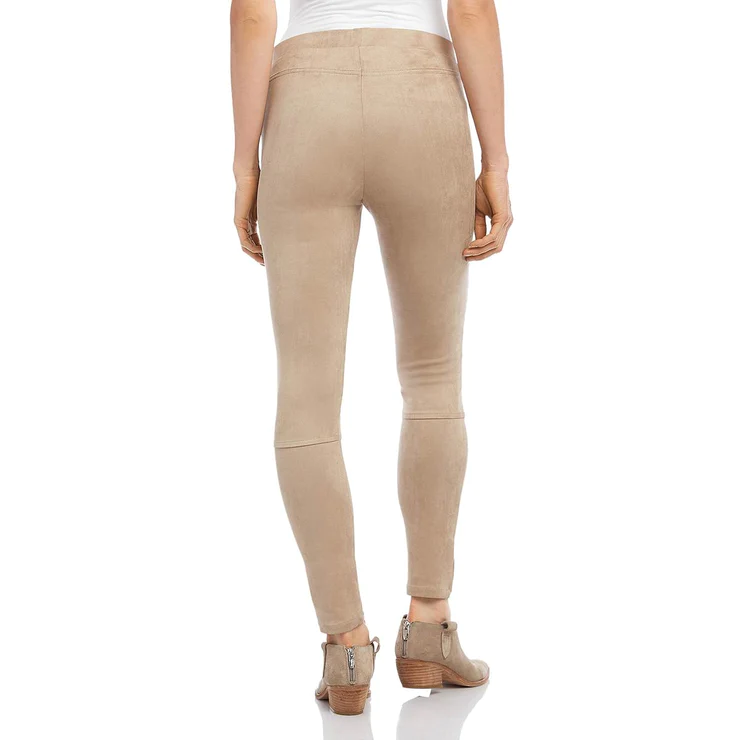 Bagatelle Faux Suede Moto Leggings Mushroom M