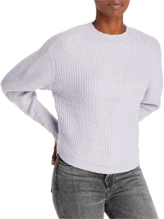 Aqua Womens Crewneck Comfy Pullover Sweater M
