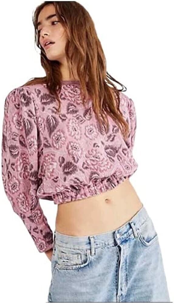 Free People Women's No Ordinary Top Smoked Pink Combo L
