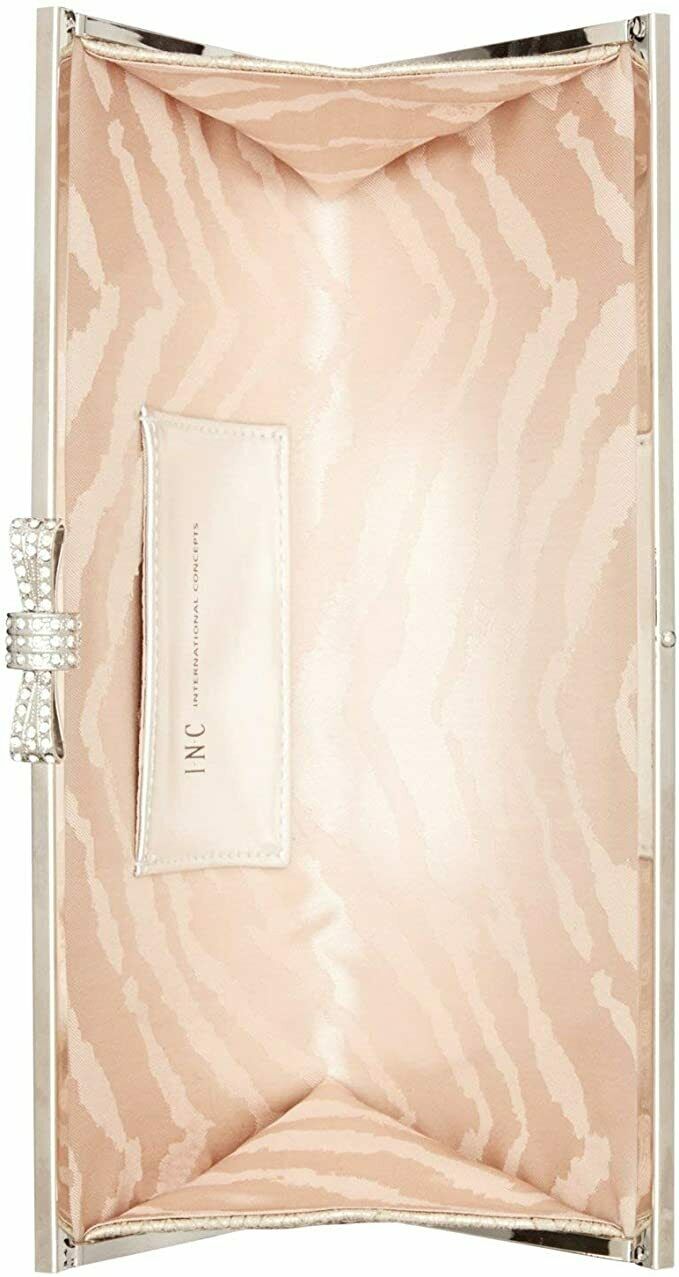 INC International Concepts I.N.C. Carolyn Exotic Clutch Gold