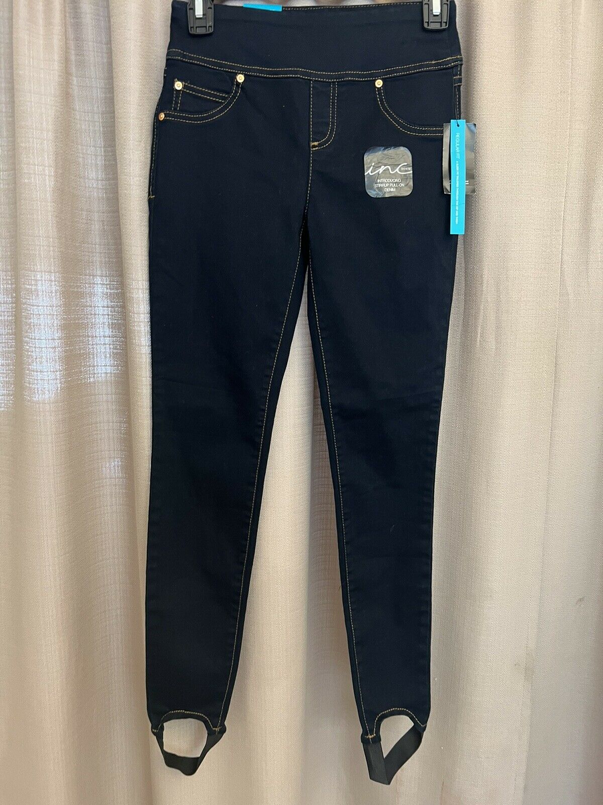 INC International Concepts Petite Indigo Wash Stirrup Ski Indigo 0 Petite