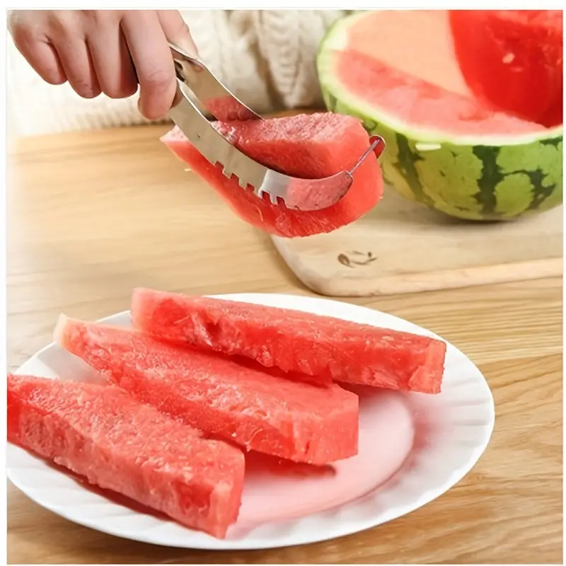Watermelon Cube Cutter 1pc Stainless Steel - Quickly Safe Watermelon Knife