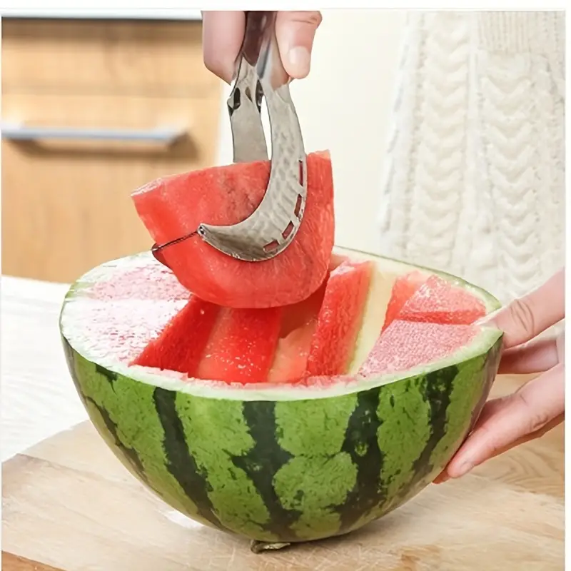 Watermelon Cube Cutter 1pc Stainless Steel - Quickly Safe Watermelon Knife