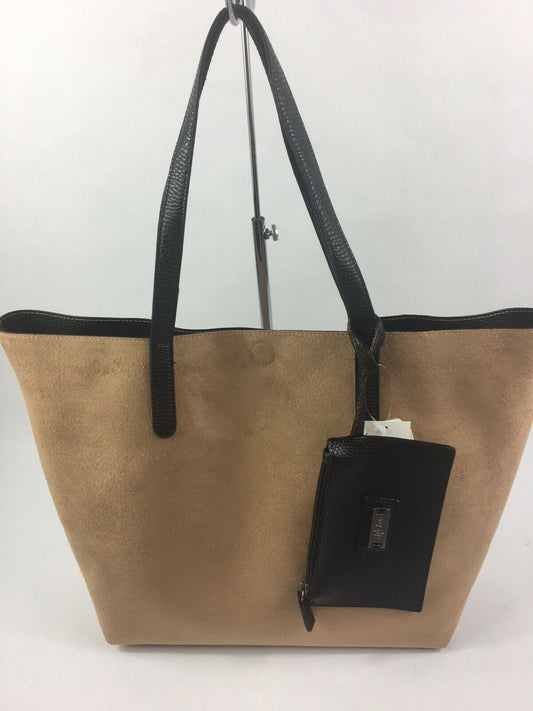 Style & Co Clean Cut Tote Butternut Wood/Black - Outlet Designers