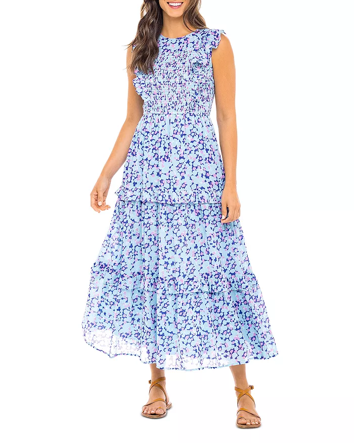 Banjanan Womens Iris Cotton Long Midi Dress L Banjanan Womens Iris Cotton Long Midi Dress L
