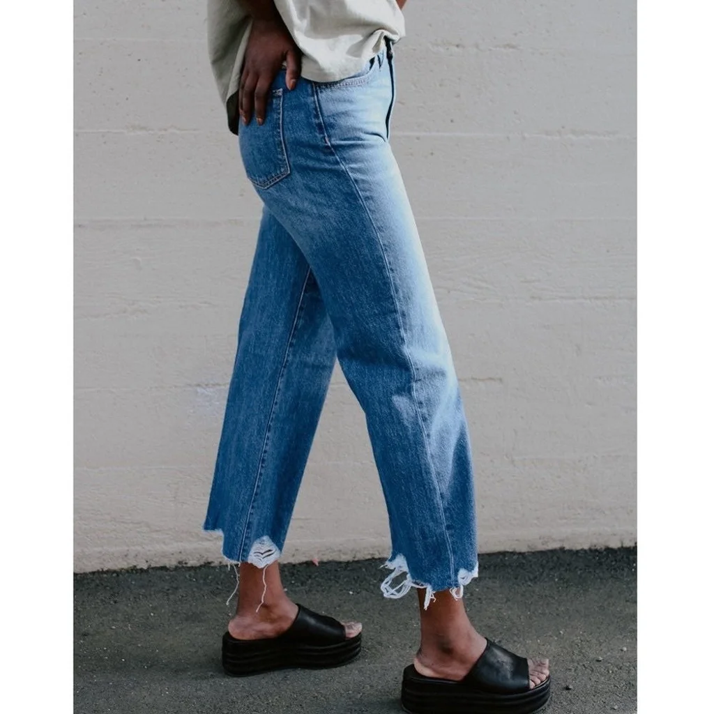 Joe's Jeans Women's Blake High Rise Wide Leg Crop 26