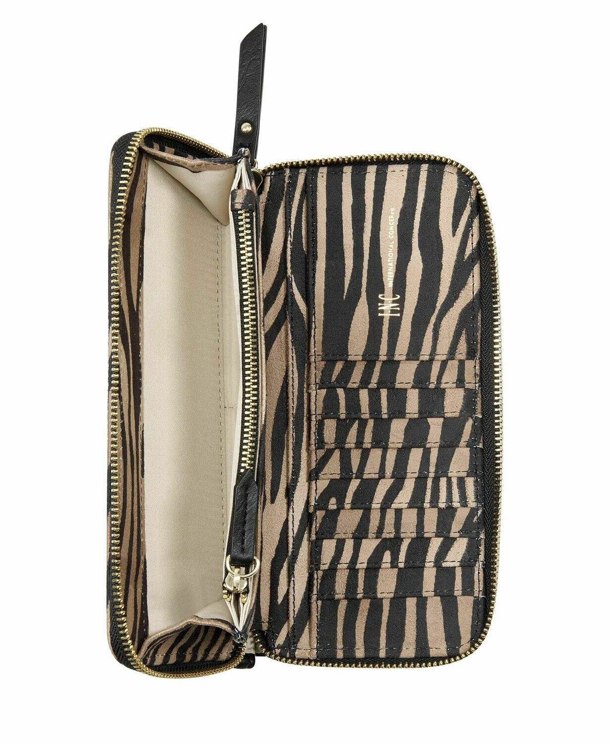 INC International Concepts Hazell Zip Around Wristlet Tiger Queen
