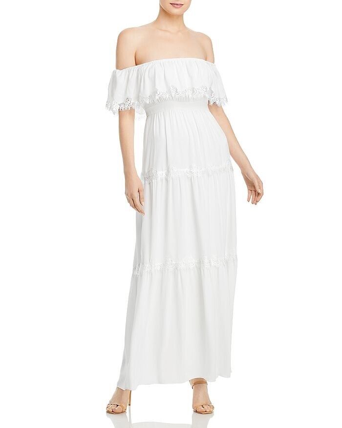 Aqua Off the Shoulder Evening Long Dress 6