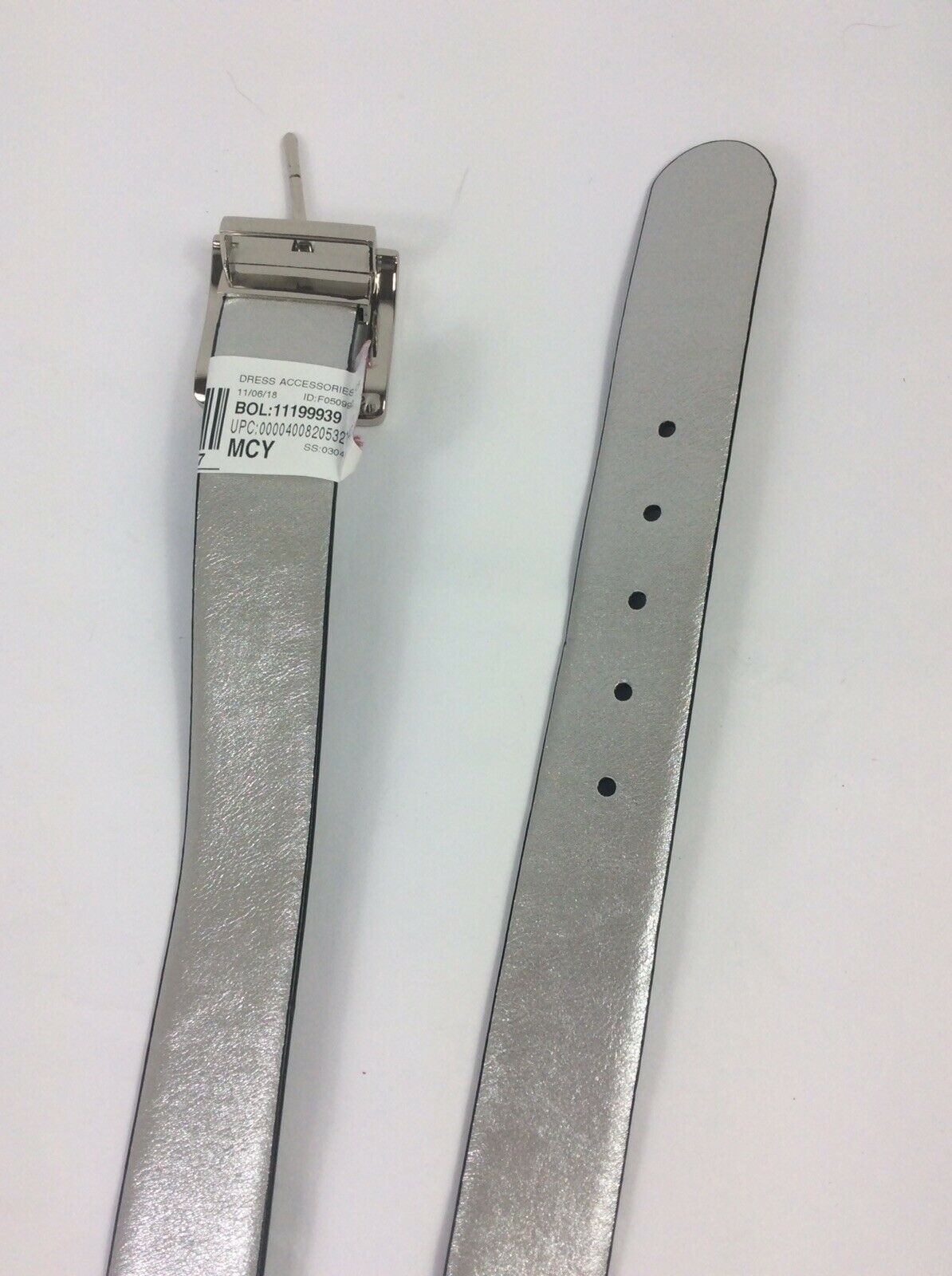 DKNY 2 Side Belt BlackSilver - Outlet Designers