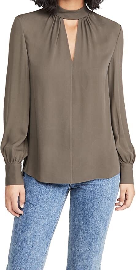 Theory Women's Neck Band Blouse M