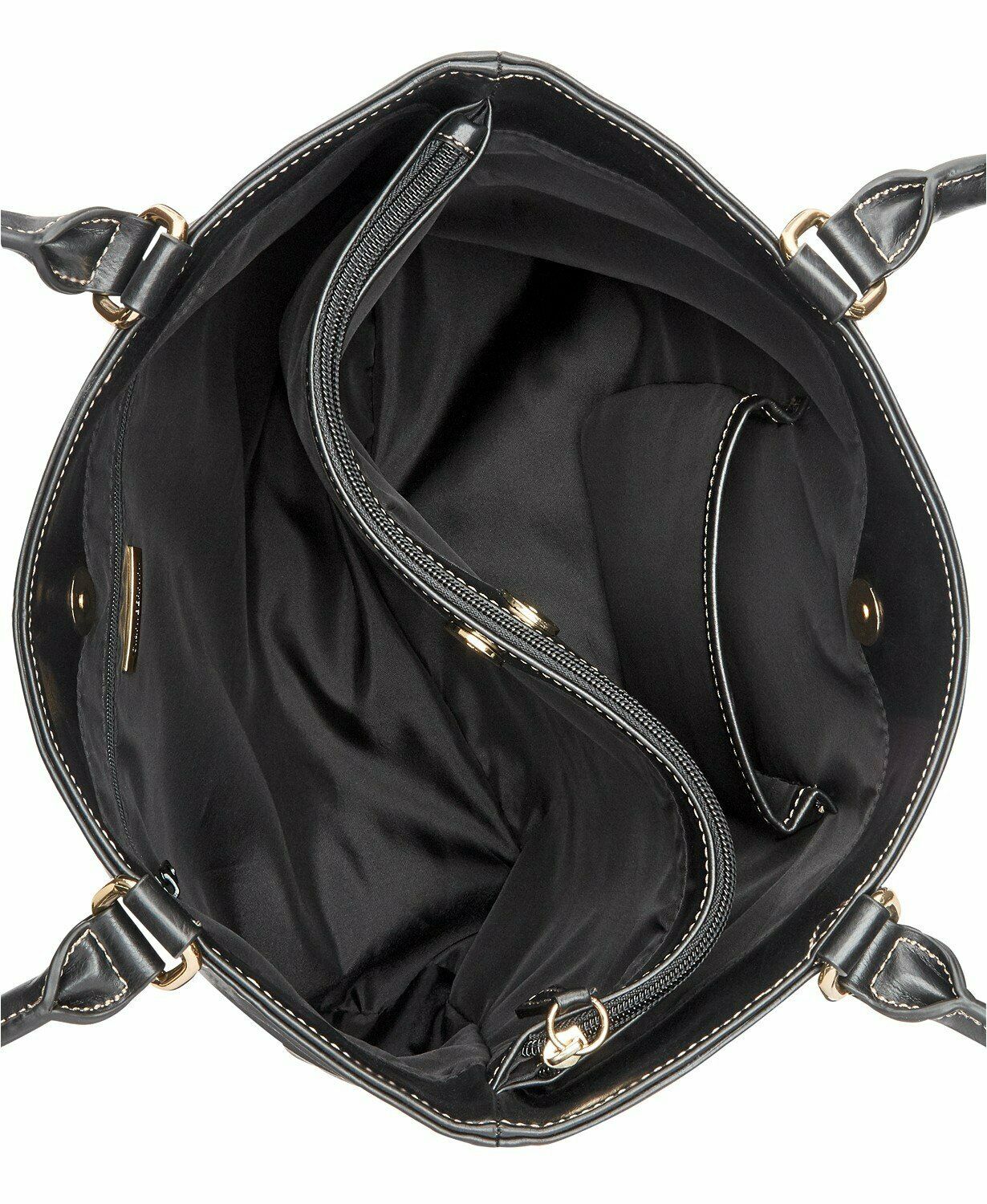 Giani Bernini Turn-Lock Glazed Tote, Tobacco
