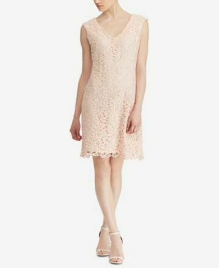 Lauren by Ralph Lauren Lace Cocktail Dress - Outlet Designers