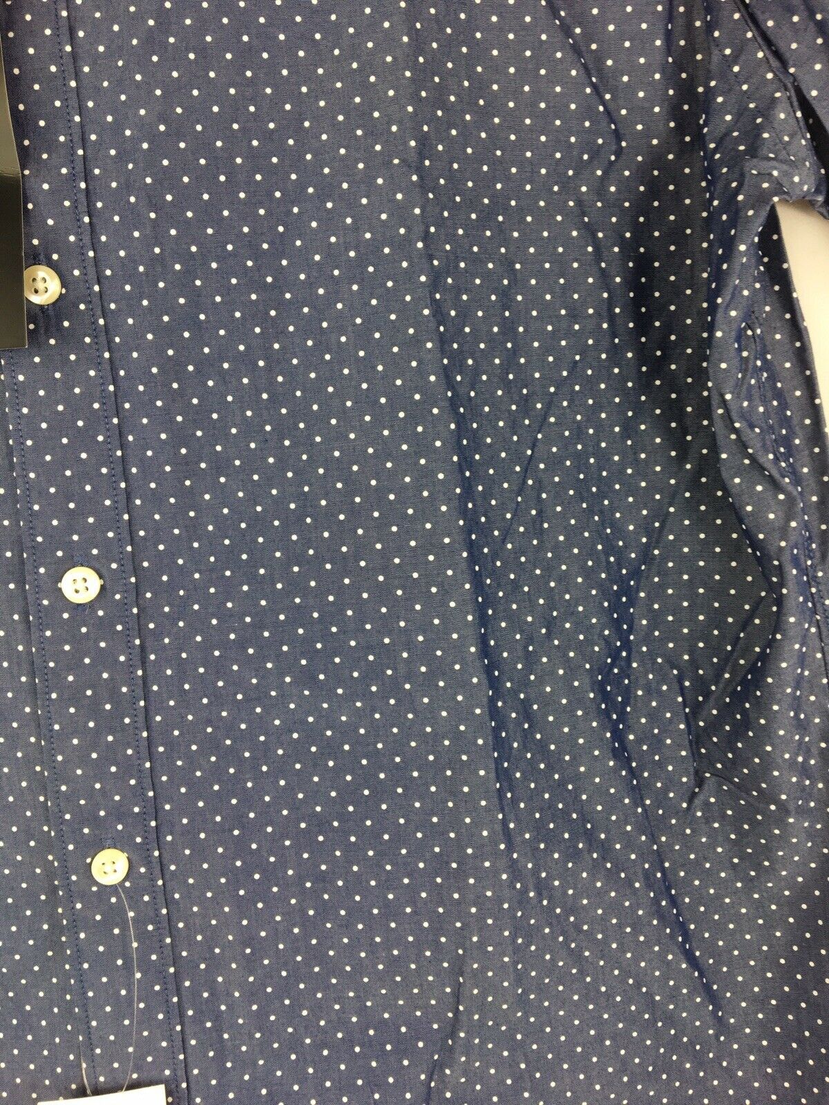 Bloomingdales The Men's Store Shirt V Neck Short Sleeve Navy Large - Outlet Designers