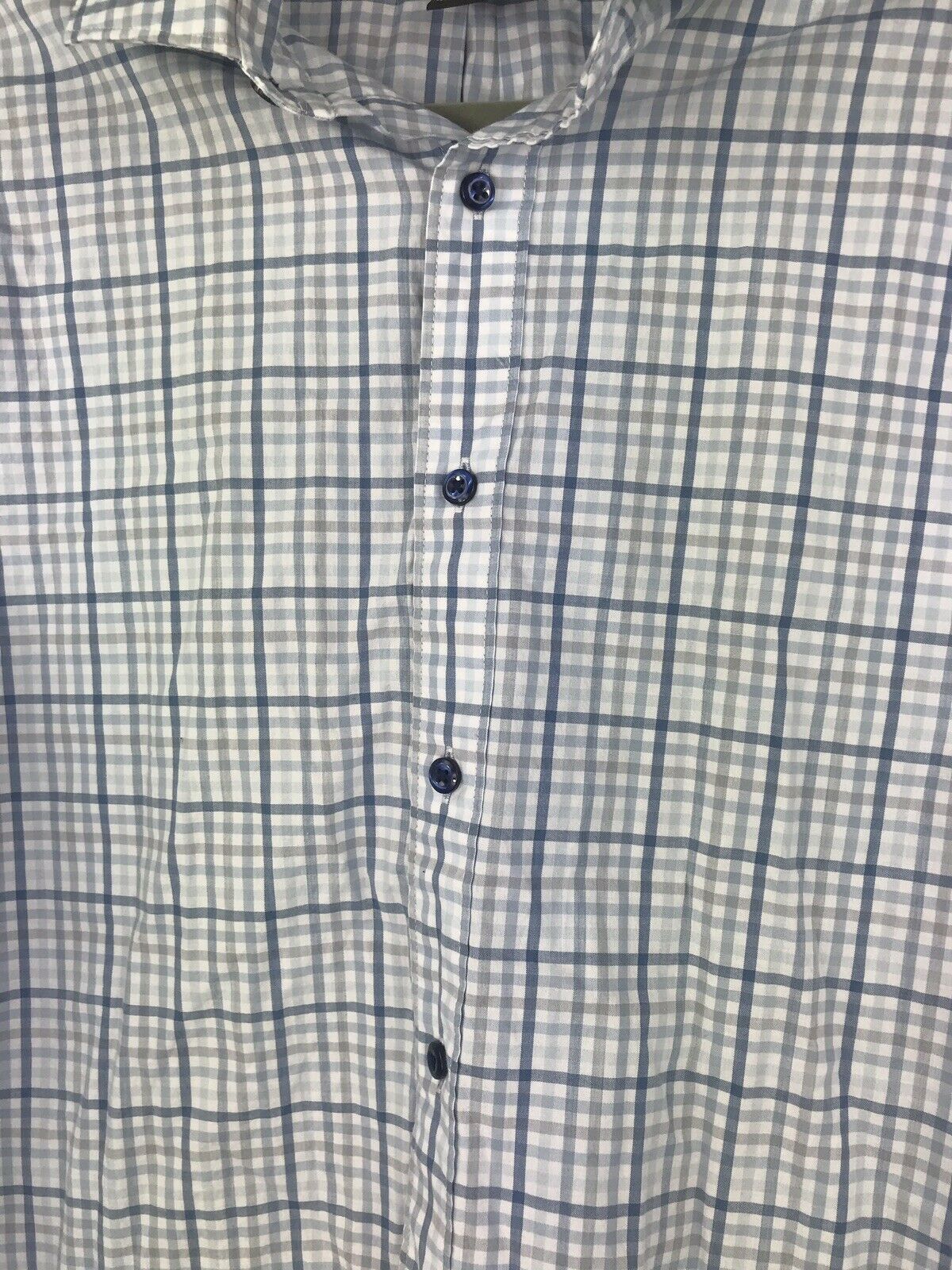 Mens Bloomingdales Shirt Blue Medium - Outlet Designers