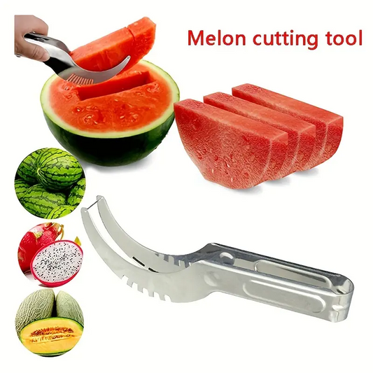 Watermelon Cube Cutter 1pc Stainless Steel - Quickly Safe Watermelon Knife
