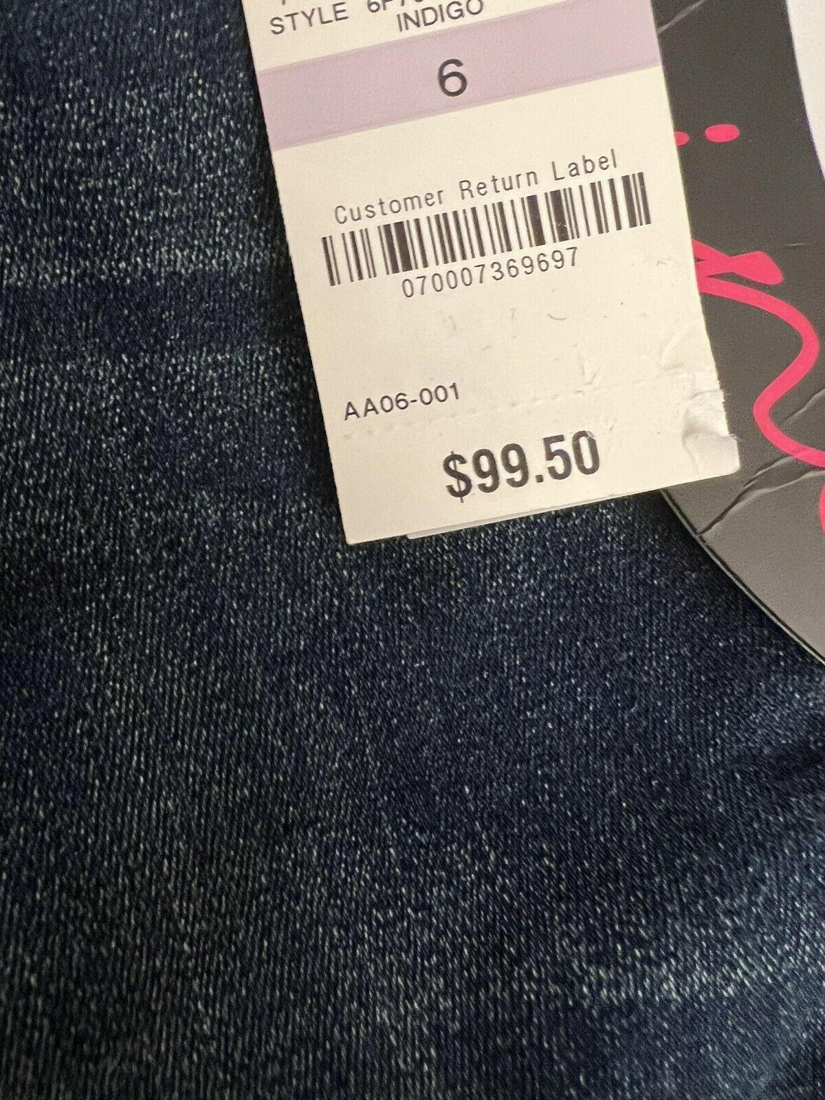 INC International concepts curvy fit boot leg with shiny rhinestones