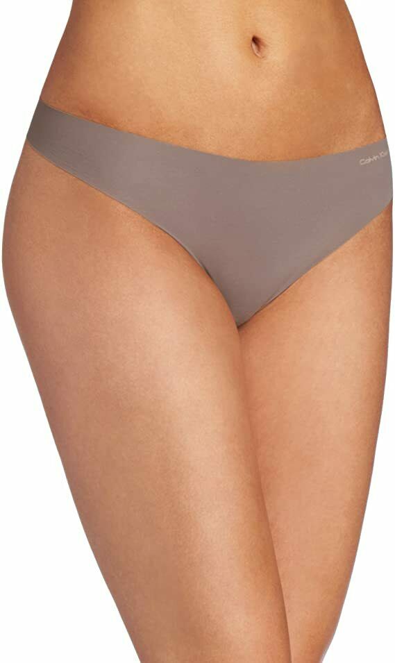 Calvin Klein Women's Invisibles Thong Panty L