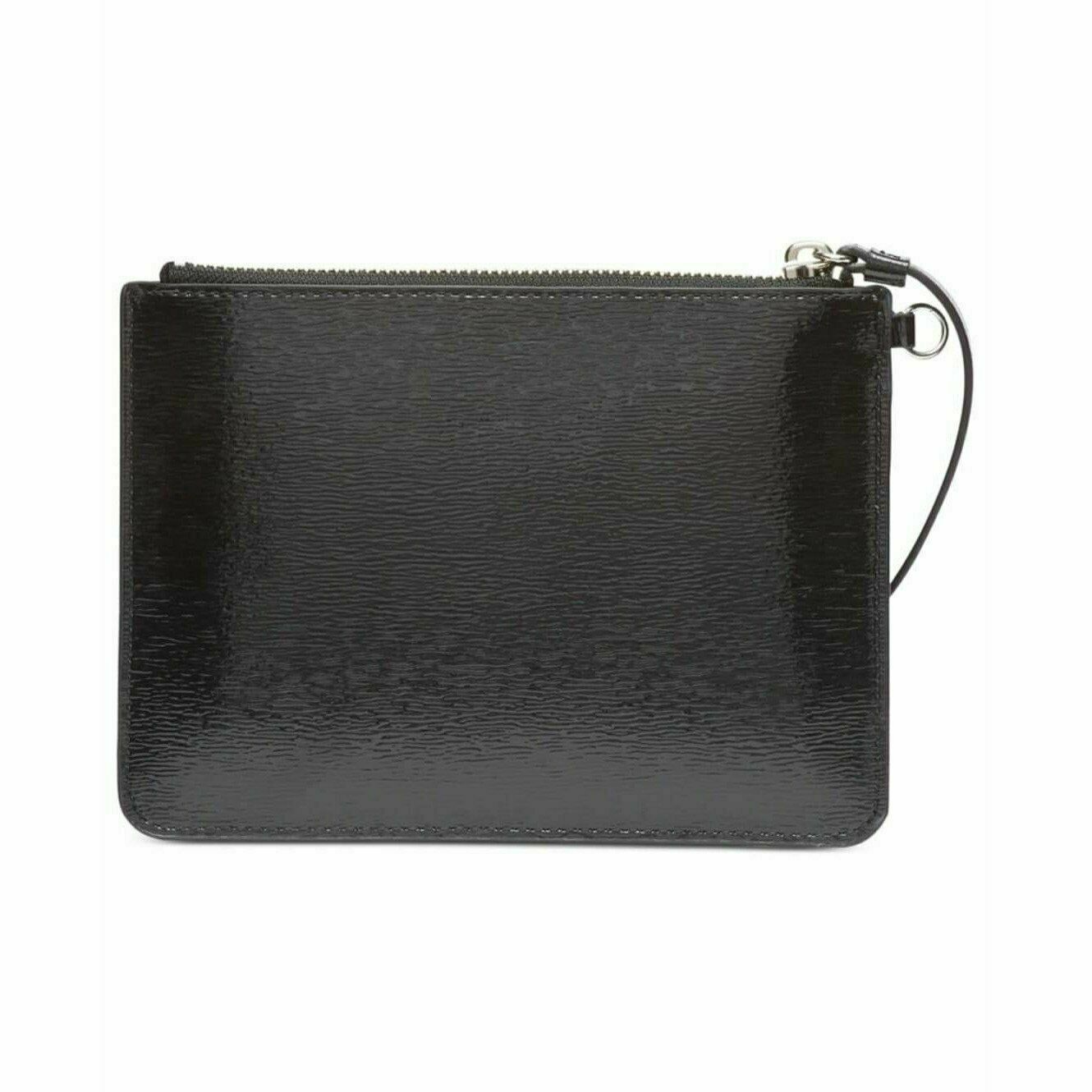 DKNY Gigi Leather Wristlet Black