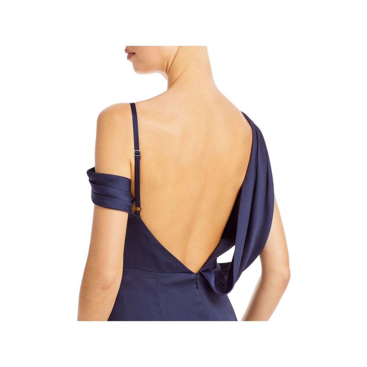 Aqua Womens One Shoulder Maxi Evening Dress 14