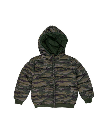 Epic Threads Toddler Boys Camo Hooded Full Zip Reversible Puffer Jacket 7