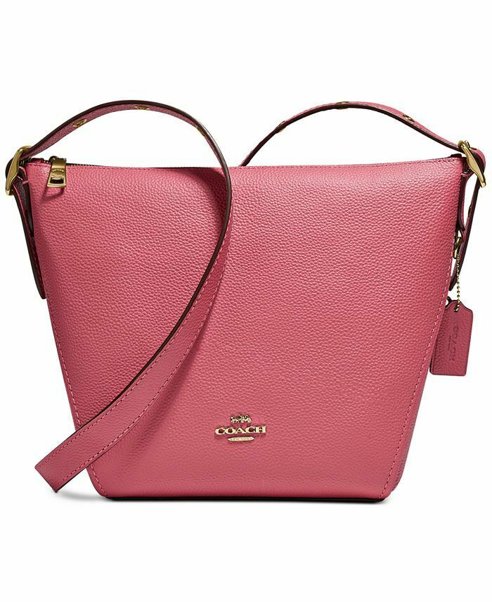 COACH Crossbody Dufflette in Refined Leather Rouge