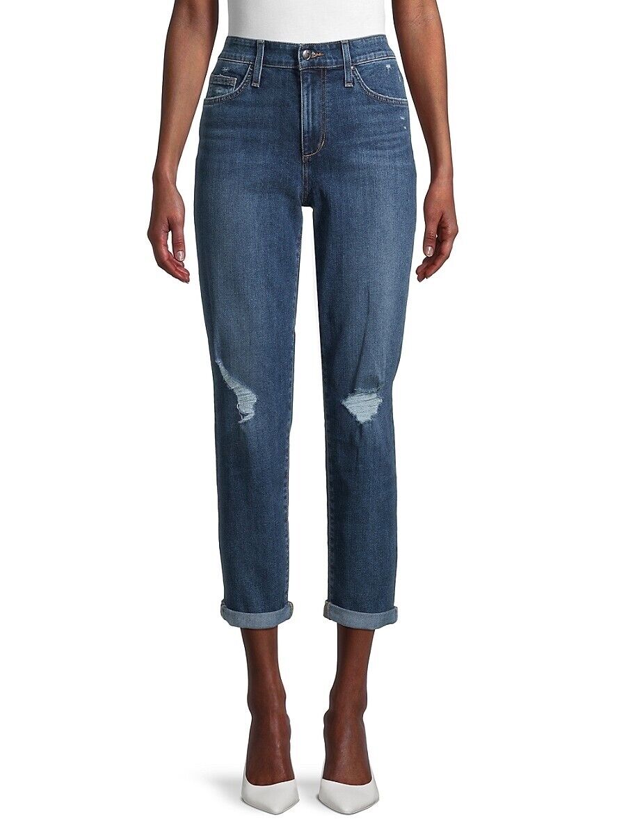 JOE'S JEANS Niki Distressed Boyfriend Jeans 25