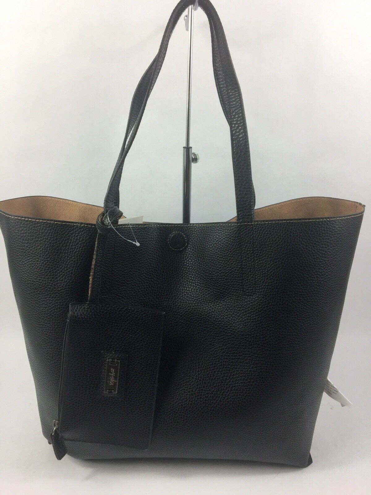 Style & Co Clean Cut Tote Butternut Wood/Black - Outlet Designers
