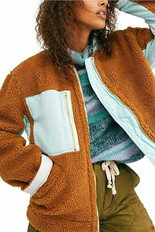 Free People Rivington Sherpa Jacket M