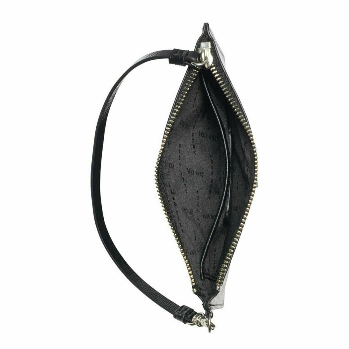 DKNY Gigi Leather Wristlet Black