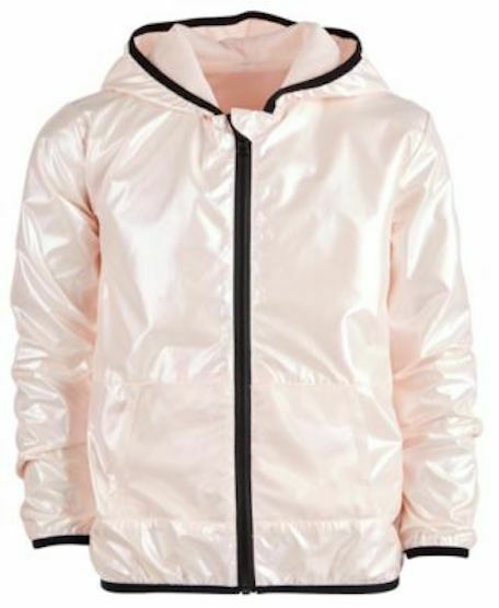 Ideology Big Girls Pearlized Hooded Win Pink XL 16
