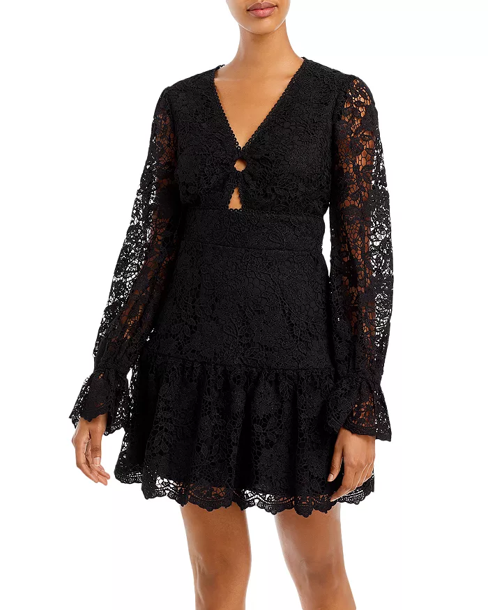 Aqua Lace O Ring Dress XL