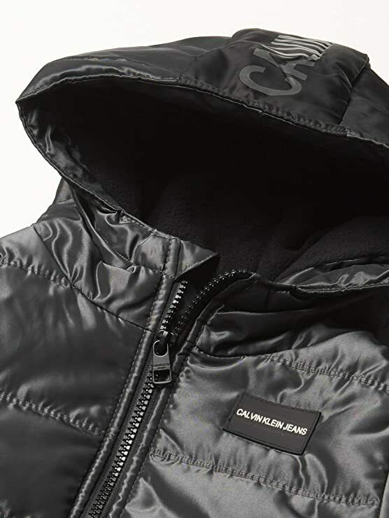 Calvin Klein Boys' Eclipse Bubble Jacket, Dark Grey