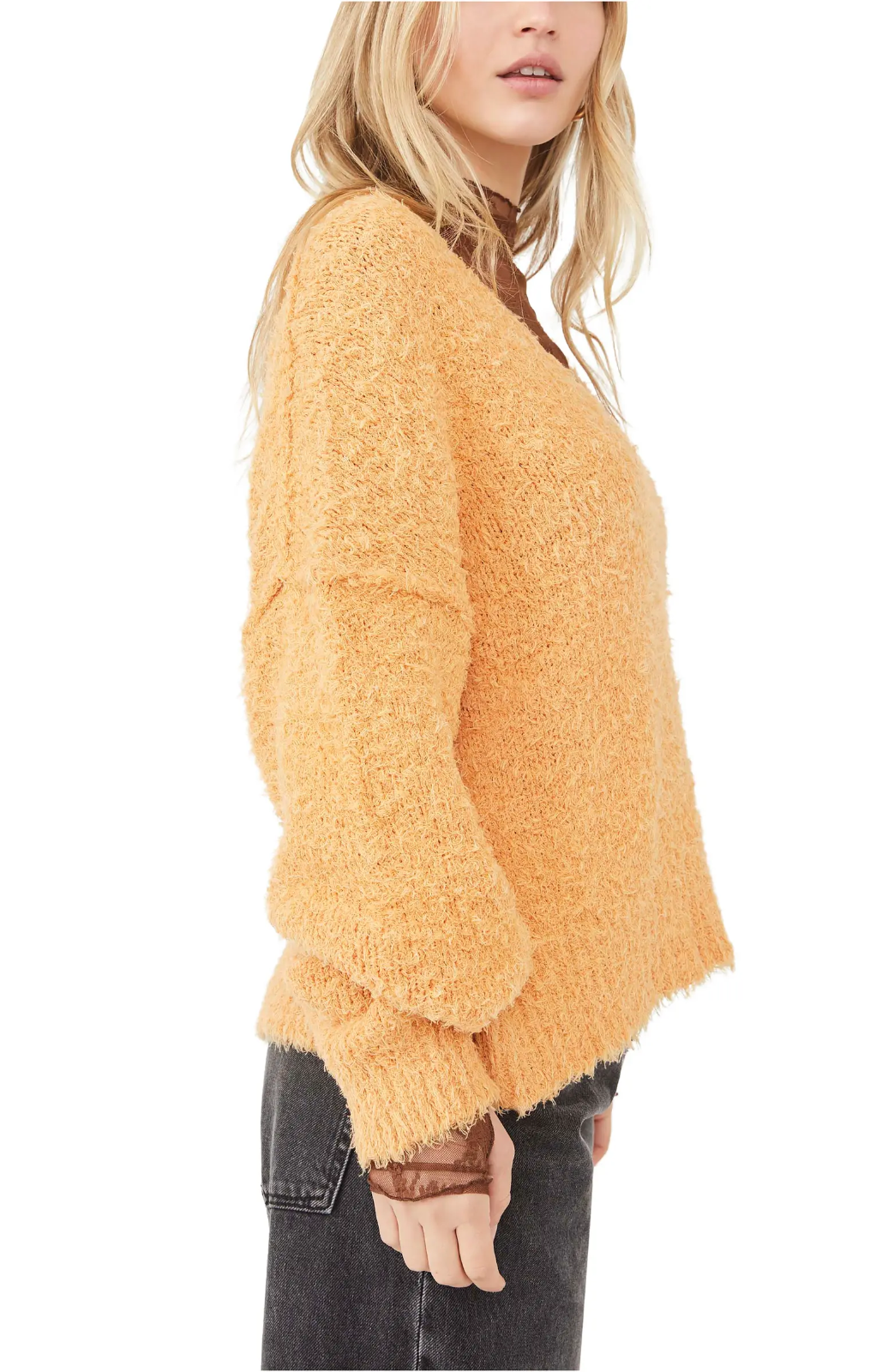 FREE PEOPLE Theo V-Neck Sweater M