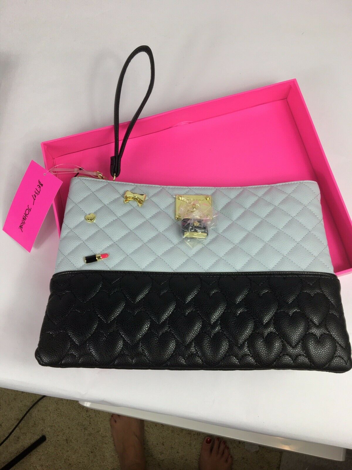 Betsey Johnson Pin Pouch Minty Blue - Outlet Designers