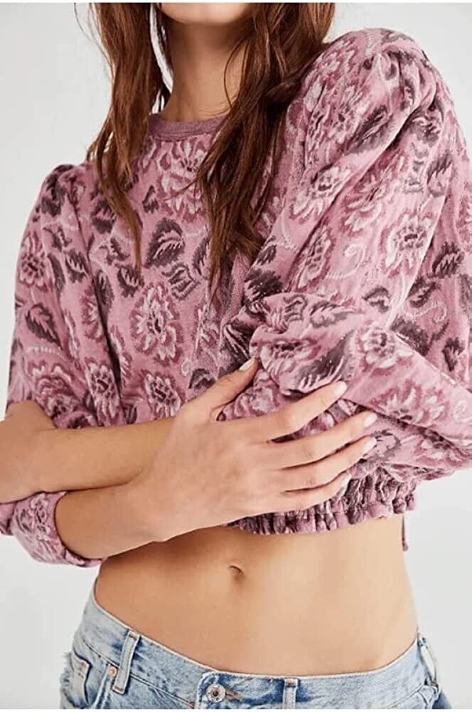 Free People Women's No Ordinary Top Smoked Pink Combo L