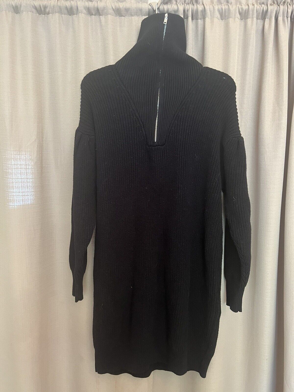 Pull Long Noir Aqua Avec Fermeture Éclair S