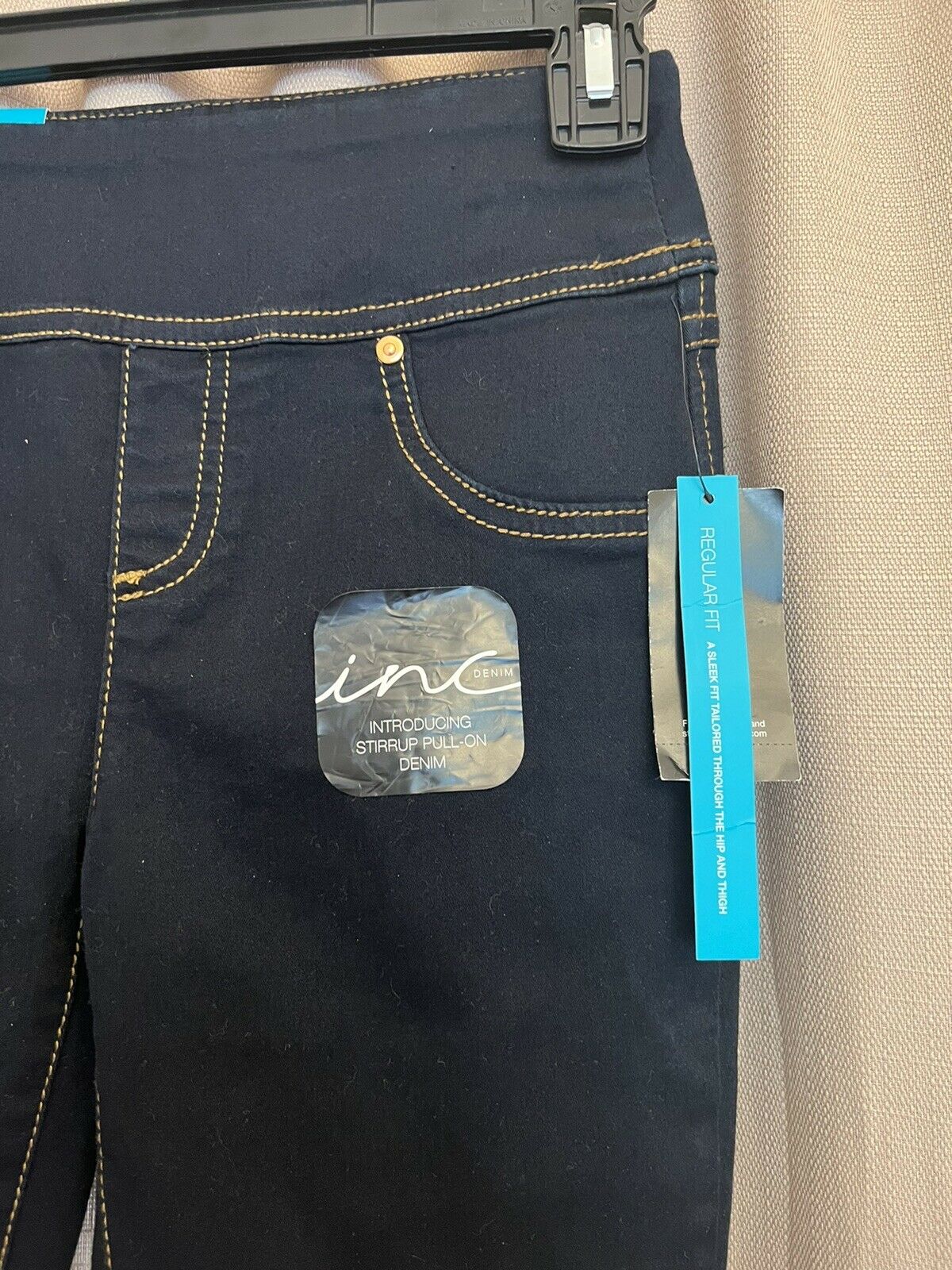 INC International Concepts Petite Indigo Wash Stirrup Ski Indigo 0 Petite