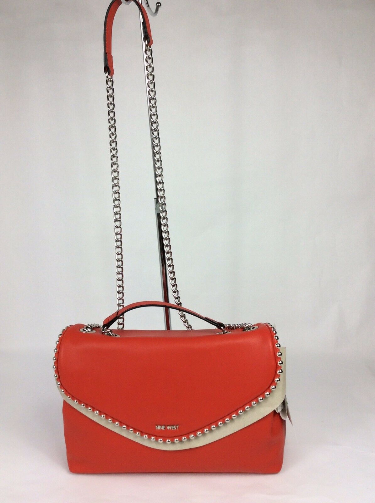Nine West Aveline Small Backpack Fiery RedSilver - Outlet Designers
