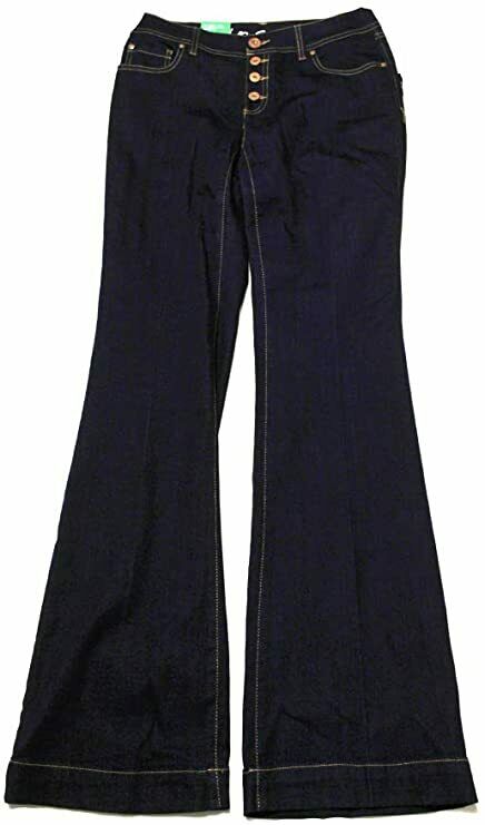 Women's Curvy-Fit Ink Wash Flare-Leg Jeans (Ink Wash, 2) Success Active