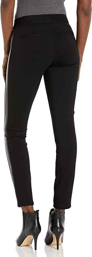 PAIGE Women's KARLEE Transcend Knit MID Rise Skinny Pant, Black, 24