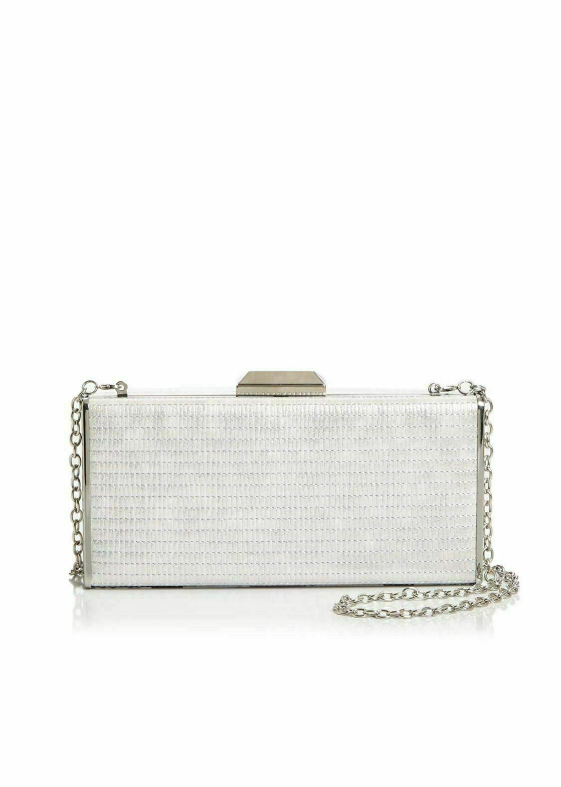 Sondra Roberts Women's Ribbed Clutch White