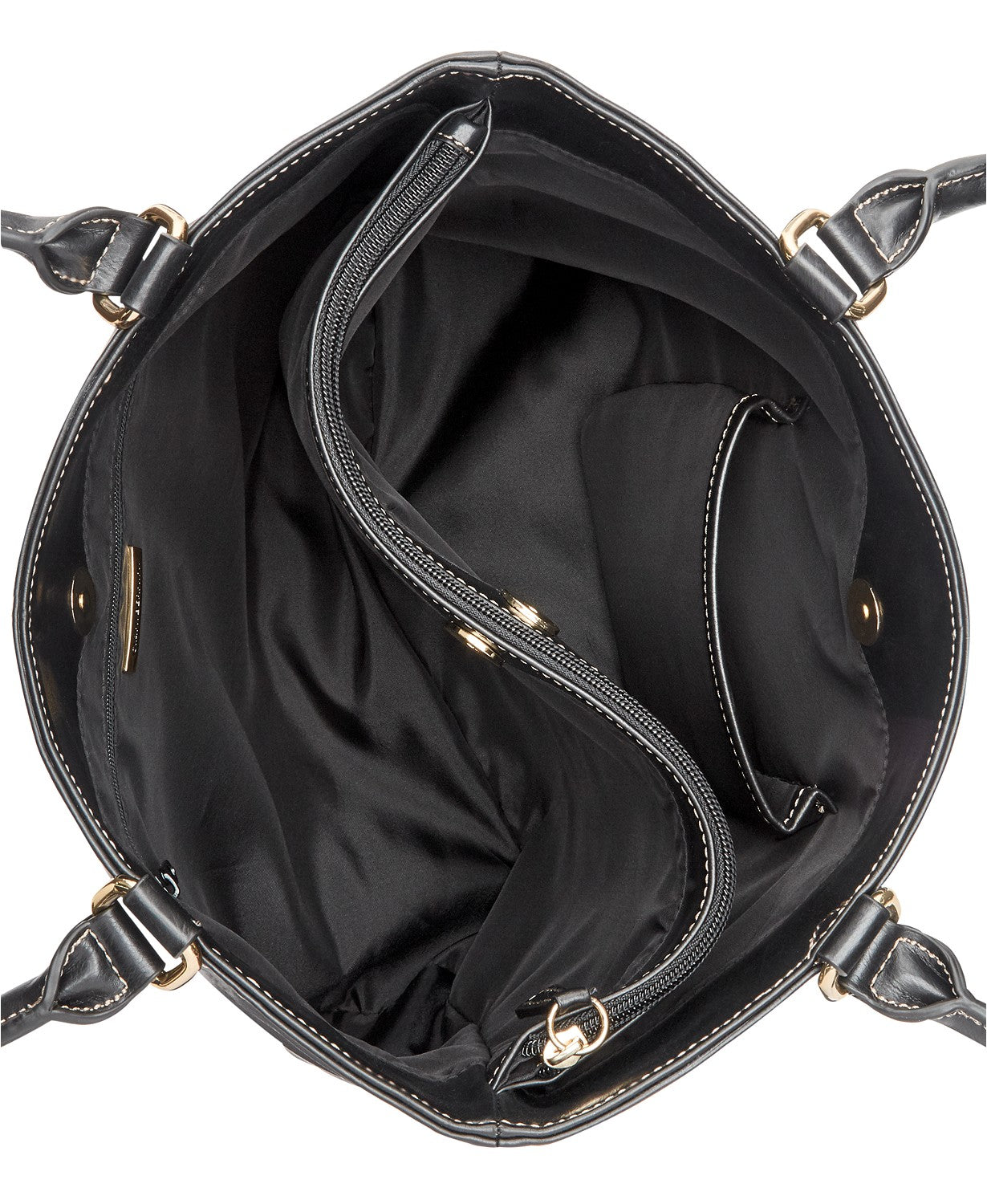 Giani Bernini Turn-Lock Glazed Tote, Tobacco